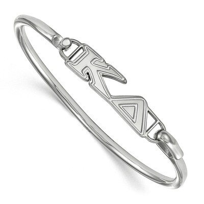 Kappa Delta Small Hook and Clasp Bangle Sterling Silver SS009KD-6, MPN: SS009KD-6, 191101101847