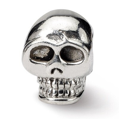 Skull Bead - Sterling Silver QRS300, MPN: QRS300, 883957722412
