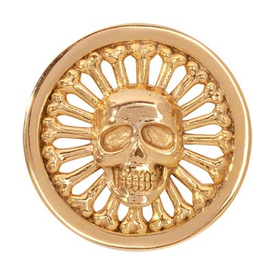 Nikki Lissoni Golden Skull Gold-Plated 33mm Coin C1269GM, MPN: C1269GM, 8718627466667
