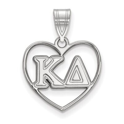 Kappa Delta Heart Pendant Sterling Silver SS008KD, MPN: SS008KD, 886774600178