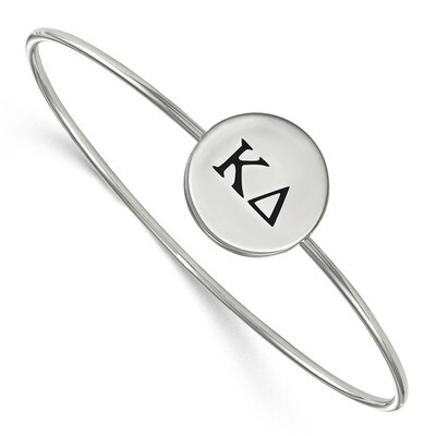 Kappa Delta Enameled Slip-on Bangle Sterling Silver SS025KD-6, MPN: SS025KD-6, 191101101946