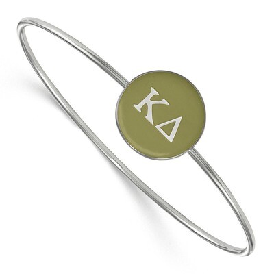 Kappa Delta Enameled Slip-on Bangle Sterling Silver SS024KD-6, MPN: SS024KD-6, 191101101922