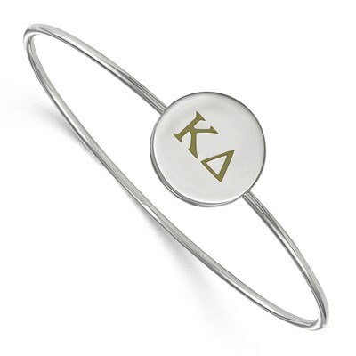 Kappa Delta Enameled Slip-on Bangle Sterling Silver SS023KD-6, MPN: SS023KD-6, 191101101908
