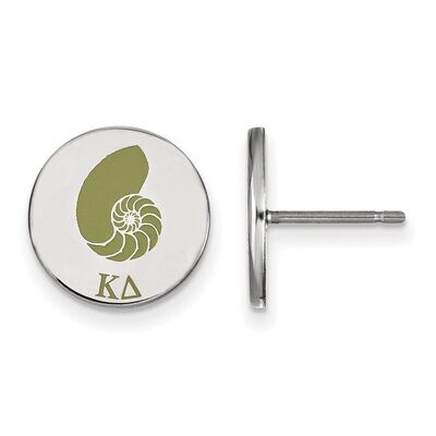 Kappa Delta Enameled Post Earrings Sterling Silver SS047KD, MPN: SS047KD, 886774610313