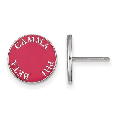 Gamma Phi Beta Enameled Post Earrings Sterling Silver SS019GPB, MPN: SS019GPB, 886774603018