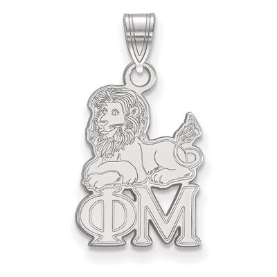 Phi Mu Small Pendant Sterling Silver SS035PHM, MPN: SS035PHM, 886774607221
