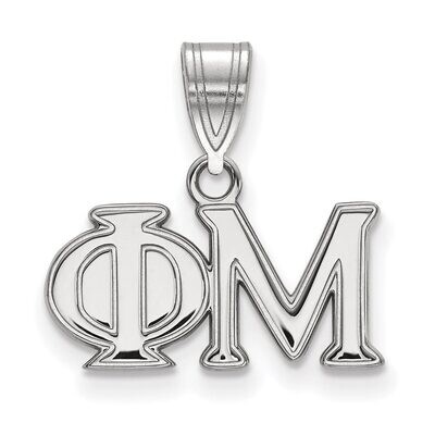 Phi Mu Medium Pendant Sterling Silver SS003PHM, MPN: SS003PHM, 886774598901