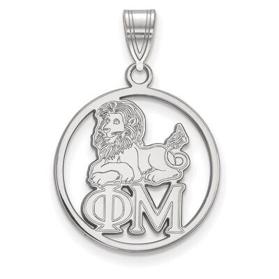 Phi Mu Small Circle Pendant Sterling Silver SS041PHM, MPN: SS041PHM, 886774608785