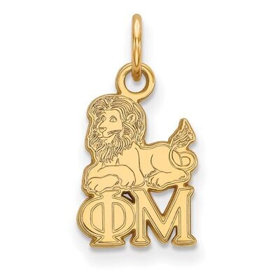 Phi Mu Extra Small Pendant Gold-plated Silver GP034PHM, MPN: GP034PHM, 886774936680