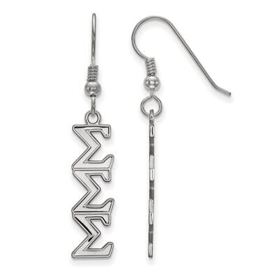 Sigma Sigma Sigma Dangle Medium Earrings Sterling Silver SS004SSS, MPN: SS004SSS, 886774599199