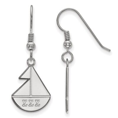 Sigma Sigma Sigma Small Dangle Earrings Sterling Silver SS037SSS, MPN: SS037SSS, 886774607771