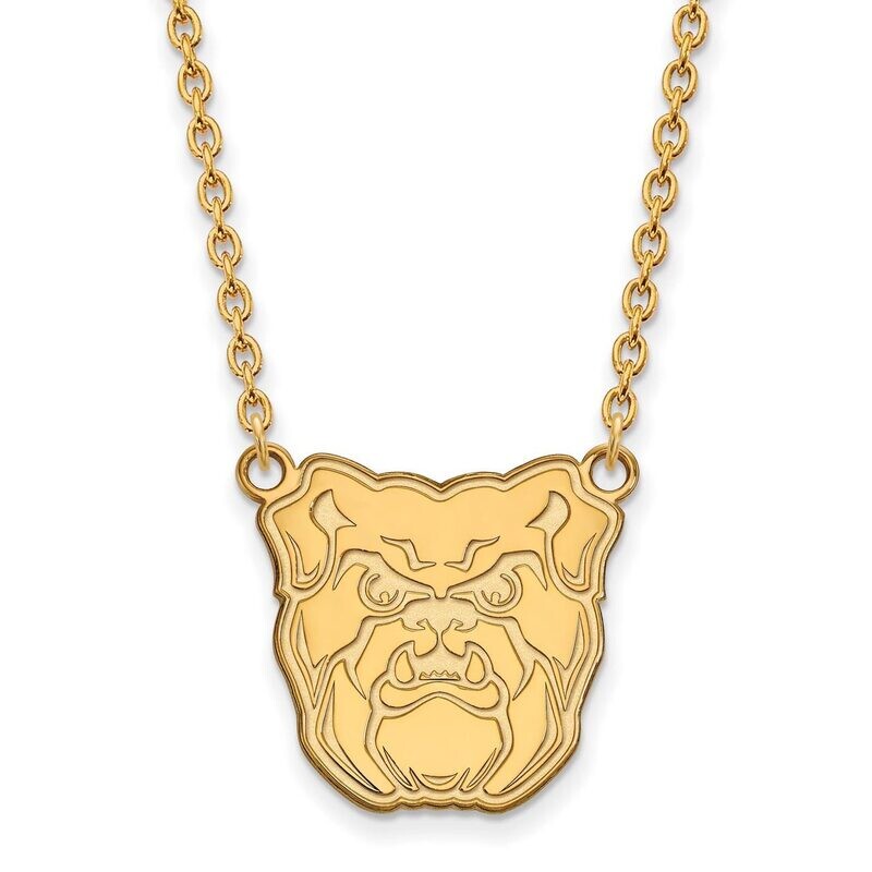 Butler University Large Pendant with Chain Necklace 14k Yellow Gold 4Y009BUT-18, MPN: 4Y009BUT-18, …