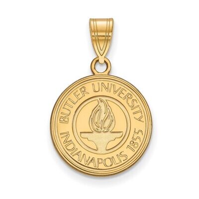 Butler University Medium Crest Pendant Gold-plated Silver GP007BUT, MPN: GP007BUT, 886774904795