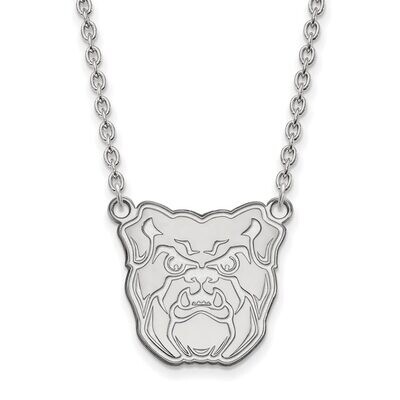 Butler University Large Pendant with Chain Necklace 10k White Gold 1W009BUT-18, MPN: 1W009BUT-18, 8…