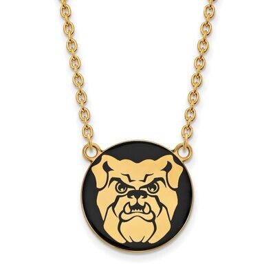 Butler University Enamel Large Pendant with Chain Necklace Gold-plated Silver GP010BUT-18, MPN: GP0…