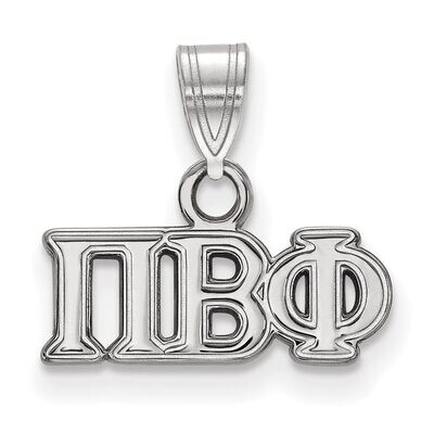 Pi Beta Phi Small Pendant Sterling Silver SS002PBP, MPN: SS002PBP, 886774598635