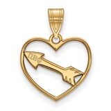 Pi Beta Phi Heart Pendant Gold-plated Silver GP040PBP, MPN: GP040PBP, 886774940830