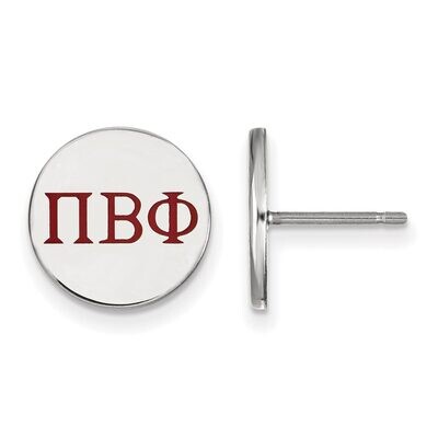 Pi Beta Phi Enameled Post Earrings Sterling Silver SS032PBP, MPN: SS032PBP, 886774606439