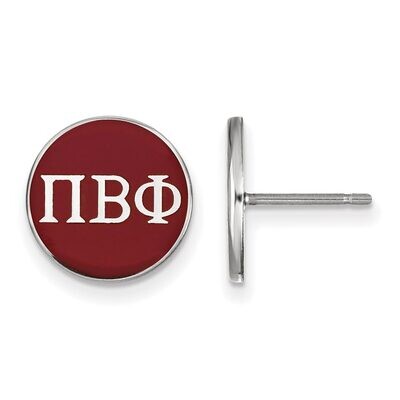 Pi Beta Phi Enameled Post Earrings Sterling Silver SS031PBP, MPN: SS031PBP, 886774606170