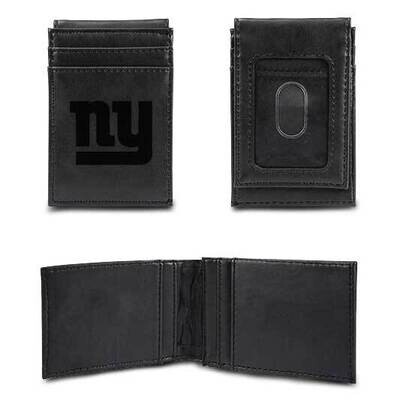 NFL New York Giants Black Faux Leather Front Pocket Wallet GC7542, MPN: GC7542, 767345895882