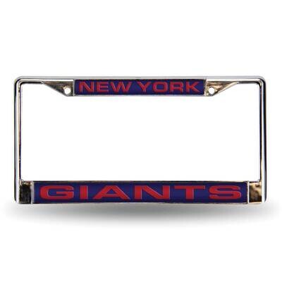 NFL New York Giants Blue Laser Chrome Car License Plate Frame GC7091, MPN: GC7091, 94746402556