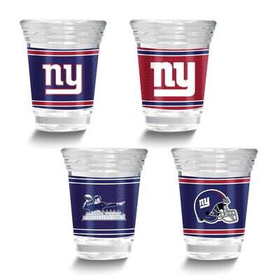 NFL New York Giants 4-piece Shot Glass Set GM26125-GIA, MPN: GM26125-GIA, 737538033261