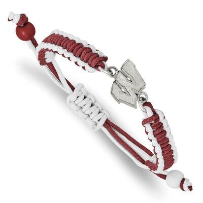 University of Wisconsin Adjustable Cord Bracelet Stainless Steel ST514UWI, MPN: ST514UWI, 191101900…