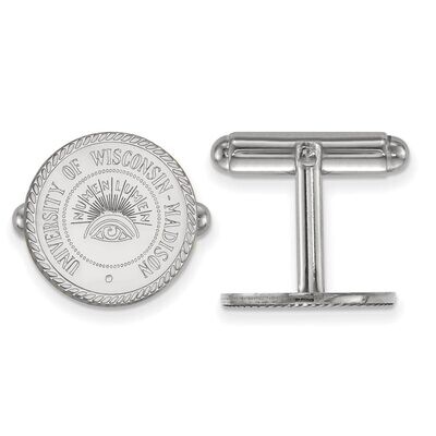 University of Wisconsin Crest Cufflinks Sterling Silver SS082UWI, MPN: SS082UWI, 886774719221