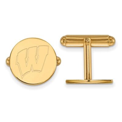 University of Wisconsin Cufflinks Gold-plated Silver GP012UWI, MPN: GP012UWI, 886774915265