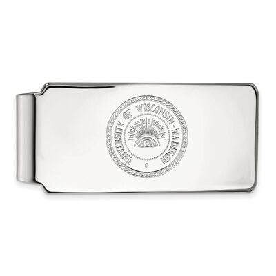 University of Wisconsin Money Clip 10k White Gold 1W083UWI, MPN: 1W083UWI, 886774793733