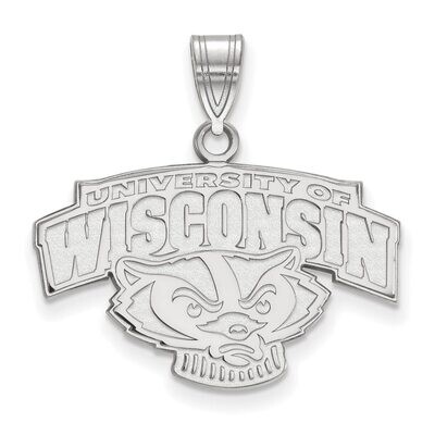 University of Wisconsin Medium Pendant Sterling Silver SS076UWI, MPN: SS076UWI, 886774719016