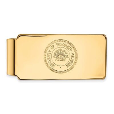 University of Wisconsin Money Clip Gold-plated Silver GP083UWI, MPN: GP083UWI, 886774956060