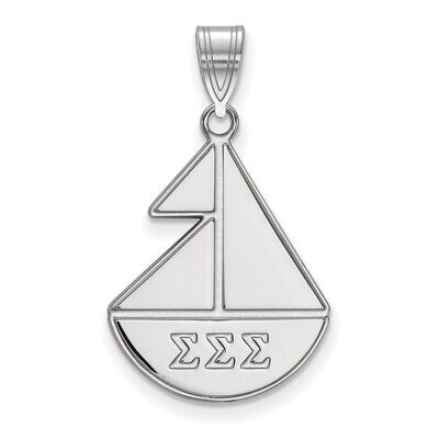 Sigma Sigma Sigma Medium Pendant Sterling Silver SS036SSS, MPN: SS036SSS, 886774607511