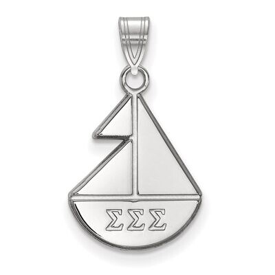 Sigma Sigma Sigma Small Pendant Sterling Silver SS035SSS, MPN: SS035SSS, 886774607252