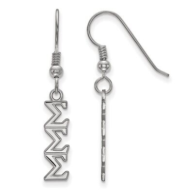 Sigma Sigma Sigma Small Dangle Earrings Sterling Silver SS026SSS, MPN: SS026SSS, 886774604916