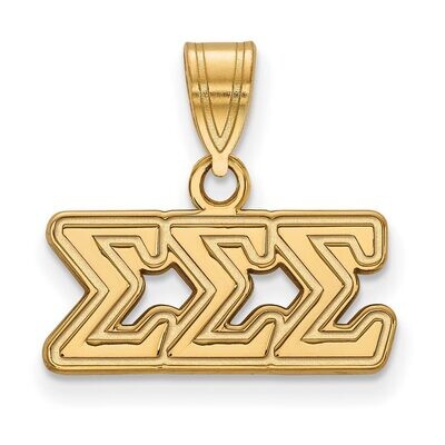 Sigma Sigma Sigma Medium Pendant Gold-plated Silver GP003SSS, MPN: GP003SSS, 886774896427