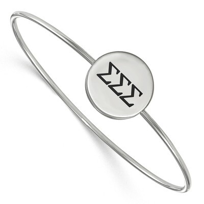Sigma Sigma Sigma Enameled Slip-on Bangle Sterling Silver SS025SSS-8, MPN: SS025SSS-8, 191101103391