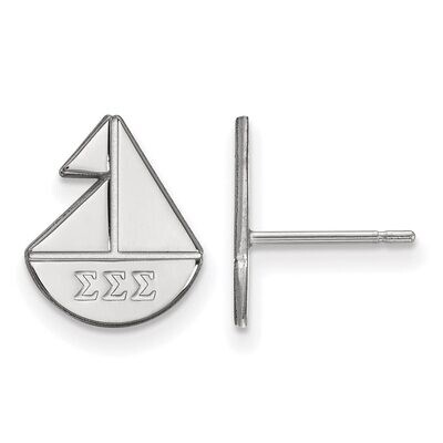Sigma Sigma Sigma Extra Small Post Earrings Sterling Silver SS038SSS, MPN: SS038SSS, 886774608037