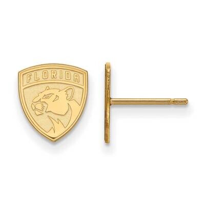 Florida Panthers Extra-Small Post Earrings Gold-plated Sterling Silver GP019PTH, MPN: GP019PTH, 191…