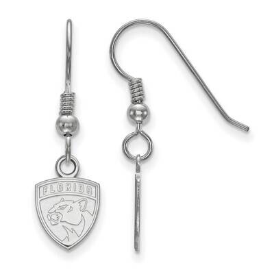Florida Panthers Extra-Small Dangle Earrings Wire Sterling Silver Rhodium-plated SS017PTH, MPN: SS0…