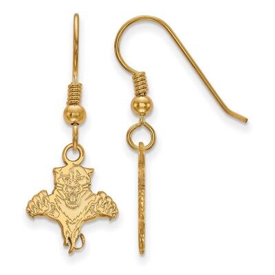 Florida Panthers Small Dangle Earring Wire Gold-plated Silver GP003PTH, MPN: GP003PTH, 886774896120