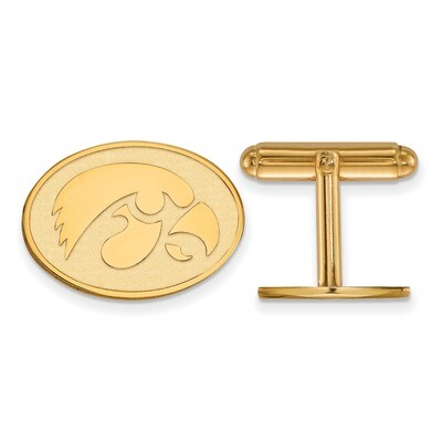 University of Iowa Cufflinks 14k Yellow Gold 4Y053UIA, MPN: 4Y053UIA, 886774884660