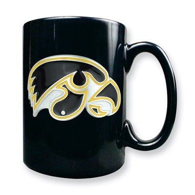 University of Iowa 15oz Black Ceramic Mug GC1747, MPN: GC1747, 89006614954