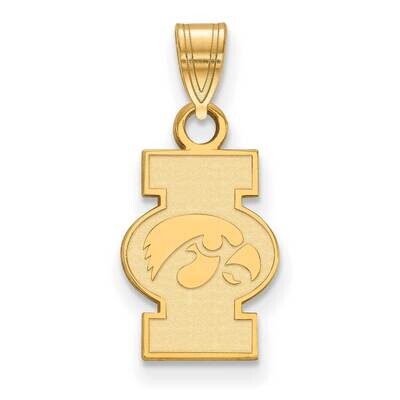 University of Iowa Small Pendant Gold-plated Sterling Silver GP074UIA, MPN: GP074UIA, 191101777790