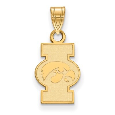University of Iowa Small Pendant 14k Yellow Gold 4Y074UIA, MPN: 4Y074UIA, 886774888170