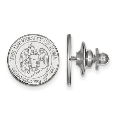University of Iowa Crest Lapel Pin Sterling Silver SS080UIA, MPN: SS080UIA, 886774708362