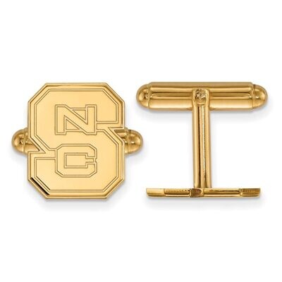 North Carolina State University Cufflinks 14k Yellow Gold 4Y012NCS, MPN: 4Y012NCS, 886774871905