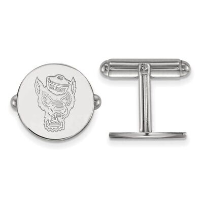 North Carolina State University Cuff Link Sterling Silver SS053NCS, MPN: SS053NCS, 886774692517