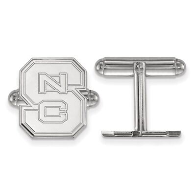 North Carolina State University Cuff Link Sterling Silver SS012NCS, MPN: SS012NCS, 886774692494