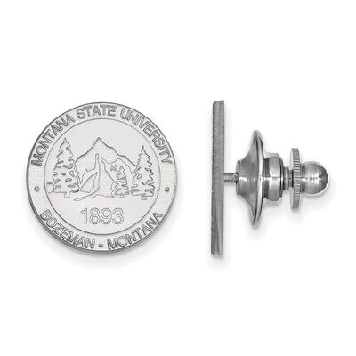 Montana State University Crest Lapel Pin 14k White Gold 4W027MTU, MPN: 4W027MTU, 886774845135